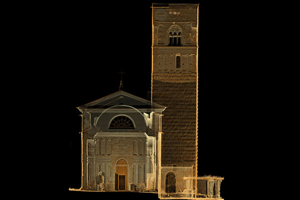 Rilievo complesso Abbaziale S. Andrea di Borzone per interventi di risanamento