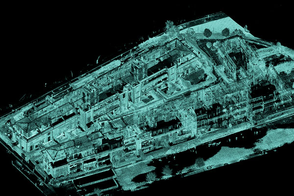 Rilievo e restituzione CAD complesso residenziale