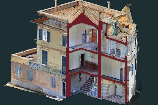 Rilievo e modellazione complesso residenziale
