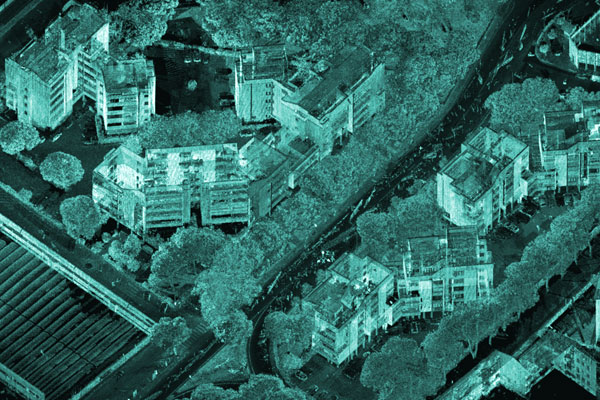 Rilievo e restituzione CAD quartiere residenziale