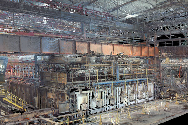 Rilievo e modellazione complesso industriale